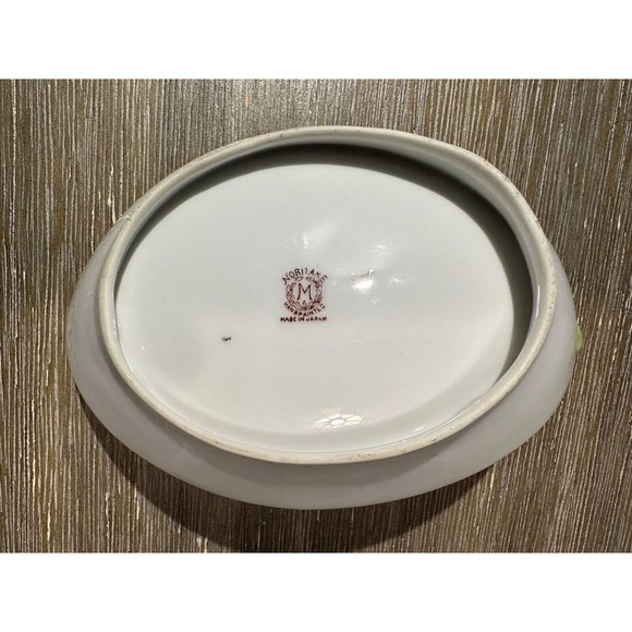 Rare Hand Painted Noritake Lusterware Lemon Design Art Nouveau Dish - Picture 8 of 12